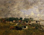 尤金布丹 - Cows in a Field